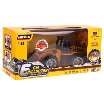 Spychacz dla dzieci 8+ Zdalnie sterowany model 1:18 Metalowe ruchome elementy